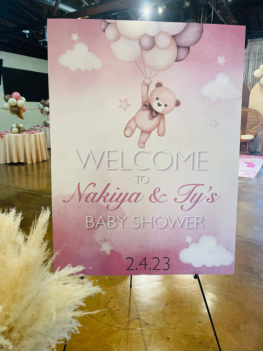Welcome Sign 2x3 Foam Board